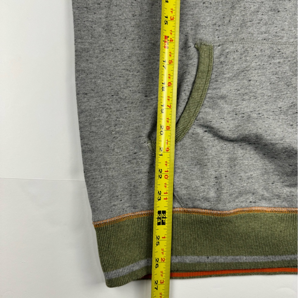 Hatley little blue house Gray and Olive Hoodie with Orange Accents size medium - Picture 8 of 10